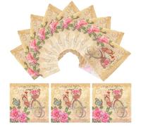 TOGEVAL Servilletas de Papel Decorativas Antiguas para Fiesta 40 Hojas Estampado Creativo Colores Variados Servilletas Prácticas para Bodas y Eventos Sociales