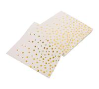 TOGEVAL Servilletas para Bodas Desechables 100 Unidades Lunares y Estampado Dorado Servilletas de Papel para Cócteles Despedidas de Soltera y Fiestas Navideñas