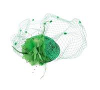 TOGEVAL Sombrero Mini Vintage con Verde para Fiesta de San Accesorio Retro para Mujer y Niña Decoración Festiva Versátil