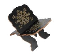 TOGEVAL Soporte de Madera Negro para Lectura de Textos Sagrados Atril Portátil Desmontable para Biblia y Libros Estantería Rústica Independiente para Oficina Hogar Iglesia y Escuela