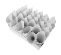 TOGEVAL Soporte para Conos de Confeti de Boda con Bandeja Organizadora Blanca Orificios para Conos DIY Caja para Pétalos y Decoración de Fiesta