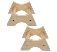 TOGEVAL Soporte para Dispensador de Bebidas de Madera 2 Piezas Base para Barril Ajustable Estable y Duradero Adecuado para Jarras Cubos de Cerveza y Dispensadores de Agua de Sobremesa