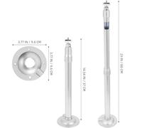 TOGEVAL Soporte Telescópico de Aluminio para Cámara y Proyector 30-60 CM Tubo 28 MM Soporte de Pared y Techo Ajustable para Seguridad y Vigilancia