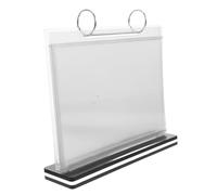 TOGEVAL Soporte Transparente para Menús Exhibidor Versátil y Estable para Mesa Expositor Multifuncional para Carteles Bebidas y Publicidad Restaurantes y Oficinas