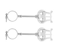 TOGEVAL Soportes Portátiles Metálicos para Partituras de Clarinete y Trompeta Pinzas Pequeñas para Instrumentos de Viento 2 Piezas Compactos y Ligeros para Bandas y Ensayos