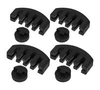TOGEVAL Sordina de Práctica para Violín de Goma 8 Piezas 4 Garra 4 Redonda Silenciador para Violín Tamaño Completo Kit Accesorios para Músicos y Principiantes