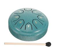 TOGEVAL Tambor De Lengua De Acero Notas Con Baqueta Para Meditación y Percusión Mini Tambor De Mano Compacto Instrumento Musical Versátil Para Adultos y Niño Niña
