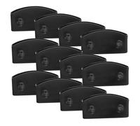 TOGEVAL Tapas de Plástico Fáciles de Instalar y Convenientes para Listones de Cama Negros 20 para Camas de Madera y Metal