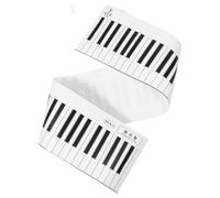 TOGEVAL Tapete para Practicar Digitación de Piano Prueba de Agua de Teclas Guia de Notas para Principiantes Tabla de Teclado de Piano para Clases de Musica