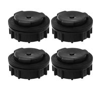 TOGEVAL Tapones de Drenaje para Cubo de Basura 660L Negro Sello de Goma 4 Piezas Accesorios para Contenedores de Residuos Exteriores a Prueba de Fugas y Resistentes Intemperie