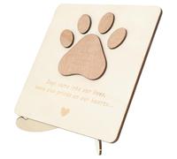 TOGEVAL Tarjeta de Madera Conmemorativa para Perro Recuerdo de Condolencias para Mascotas Fallecidas Placa Artística Compacta Obsequio Significativo para Mujeres Que Han Perdido a Su