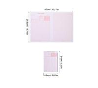 TOGEVAL Tarjetas de Respuestas para Exámenes de Servicio Civil 100 Piezas - Hojas Burbujas Legibles por Máquina Tamaño Carta Cuaderno de Práctica para Simulacros y Ensayos