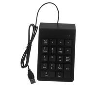 TOGEVAL Teclado Numérico USB De 19 Teclas para Portátil - Compacto y Duradero - Entrada Rápida para Finanzas y Banca - Usuarios Profesionales - Color Negro