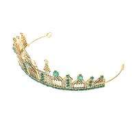 TOGEVAL Tiara Gótica Vintage de Reina Oscura para Sesión de Fotos y Boda, Diadema de Aleación Ligera Joyas, Tocado para Carnaval y Fiestas Temáticas Estilo Oscuro