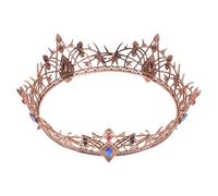 TOGEVAL Tocado Vintage para Mujer en Aleación Color Cobre Antiguo Diadema de Princesa para Bodas y Disfraces Cosplay Accesorio de Cabello Retro para Fiestas y Graduación Tocado Ligero