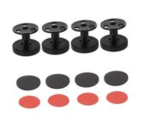 TOGEVAL Tope Estabilizador Roscado para Cabecero de Cama Ajustable Protector Antivibración y Antirruido para Muebles Fijador Práctico para Paredes y Sofás de Negras