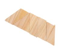 TOGEVAL Topes de Puerta de Cuña de Madera Antideslizante 10 Piezas 6x2x3 Cm para Puertas Pesadas, Cuñas de Madera Maciza Resistentes para Alfombras, Baldosas y Concreto