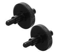 TOGEVAL Tornillos Ajustables para Puente de Instrumento Piezas de Repuesto Metálicas Accesorios para Producción Musical y Grabación Suministro de Instrumentos 1 Par Negro