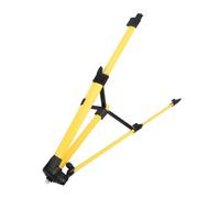TOGEVAL Trípode de Nivel de Burbuja para Cámara y Fotografía, Soporte Ajustable de Acero y Nailon, 1.2 Metros, Amarillo, Uso Profesional para Nivelación y Medición Precisa