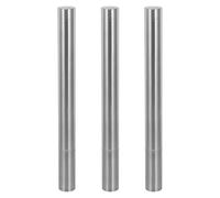 TOGEVAL Tubo de Acero Inoxidable para Certificados y Diplomas, 3 Piezas, Diámetro 3,5 Cm y Largo 40 Cm, Porta Documentos Cilíndrico Metálico Resistente para Almacenamiento y Transporte