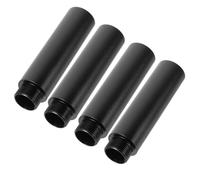 TOGEVAL Tubo de Extensión de Soporte para Micrófono de Aleación de Aluminio 5/8 Pulgadas 4 Piezas Negro, Accesorio Duradero para Estudio, Radio y Transmisión Profesional