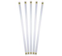 TOGEVAL Tubo Flotante de Pesca Transparente de Plástico y Esponja, Diámetro 19mm, Paquete de 5 Piezas Portátil para Almacenamiento y Organización de Flotadores