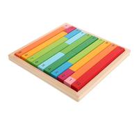 TOGEVAL Varillas Montessori Educativas para Matemáticas de Madera, Juego de Varillas Numéricas Coloridas para Aprendizaje Temprano y Desarrollo Lógico, Material Didáctico Decimal