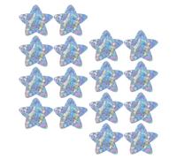TOGEVAL Vendajes Adhesivos para Niños Purpurina en Forma de Estrella, 20 Unidades 46x46 Mm, Impermeables y Protectores para Heridas, Ideales para Cuidado Infantil y Color Aleatorio