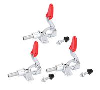 Toggle Fixture Quick Release Clamp | 190° Opening Angle for Woodworking/Welding/Forming | 45kg Clamping Force, Galvanized Iron Protective - Oxidation | 3Pcs Set with Screws &