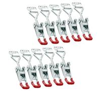 Toggle Latch Set - Heavy Duty Adjustable Metal Latches, 10PCS Adjustable Toggle Latch Clamps Rust Proof Metal Latches for Cabinet Door Box Drawer Lid | Freezer Grill Marine Chicken Coop Home Use