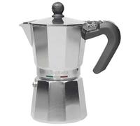 Tognana Authentika, Caffettiera 3 Tazza, 0.18 L, Alluminio Argento, Made in Italy