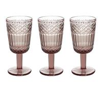 Tognana Claire - Juego de 3 copas de 270 cc, cristal, rosa