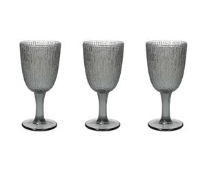 Tognana Davor, set de 3 copas cc 250, vidrio, gris