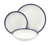Tognana Filo Blu, servicio de platos para 6 personas 18 piezas, porcelana, azul