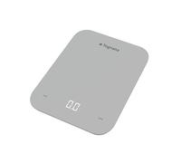 Tognana Iridea, báscula de cocina con pantalla LCD y botones táctiles, vidrio templado-plástico, gris perla.