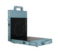 Tognana Iridea, Doble placa de inducción 3500 W con pantalla digital de 2 dígitos y controles soft-touch, Azul