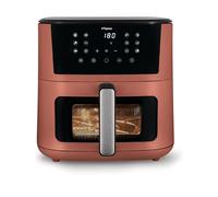 Tognana Iridea, Freidora de aire 10L, doble resistencia, pantalla digital, temporizador, 80-200°C, ventana, 2300W, Rojo Manzana