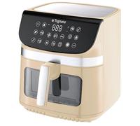 Tognana Iridea, Freidora de aire 9L, doble resistencia, pantalla digital, temporizador, 80-200°C, ventana, 2200W, champán