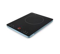 Tognana Iridea, Placa de inducción 200-2000 W con pantalla digital de 4 dígitos y controles soft-touch, Azul