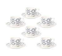 Tognana Juego de 6 tazas de café con plato