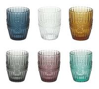 Tognana Juego de 6 vasos Iónico, 280 cc, cristal, multicolor