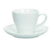 Tognana Margaret, paquete 6 tazas tè con platito, New Bone China, blanco
