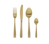 Tognana Pauline, juego de 24 cubiertos, acero, oro