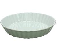 Tognana Pirofila para tartas - Quiche de porcelana para horno 26 x 5 cm Pl-Cook Charme Made in Italy Calidad Extra (Verde Salvia)