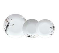 Tognana poivre, servicio platosa 6 personas, 18 piezas, porcelana, blanco