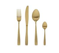 Tognana, Set de 4 cubiertos Pauline, Acero 18/0, Oro