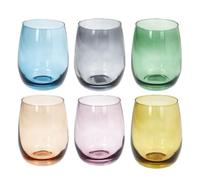 Tognana, Set de 6 vasos 400 cc Rhapsody, Vidrio, Multicolor