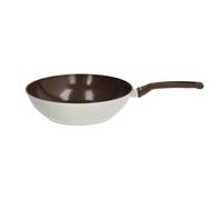 Tognana Sintonia, wok de 1 mango 28 cm, aluminio, beige-marrón