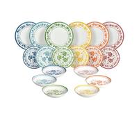 Tognana Sintra, servicio de platos para 6 personas 18 piezas, porcelana, multicolor