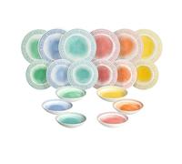 Tognana Sorbetto, vajilla para 6 personas, 18 piezas, porcelana, multicolor